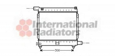 VAN WEZEL 30002039 -  Радиатор, охлаждение двигателя